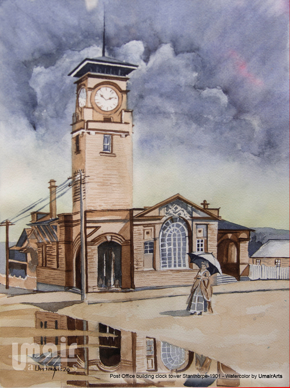 Post Office building clock tower Stanthorpe-1901