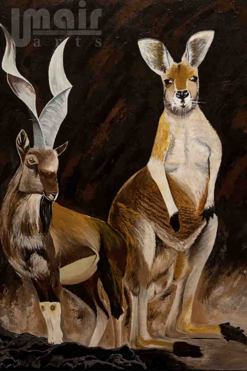 Multi-culture Series - National animals - Art Print