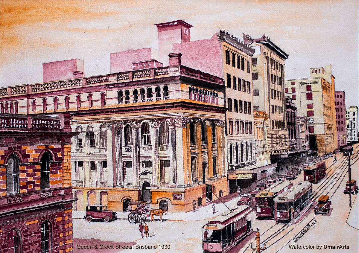 Queen Creek Streets Brisbane 1930